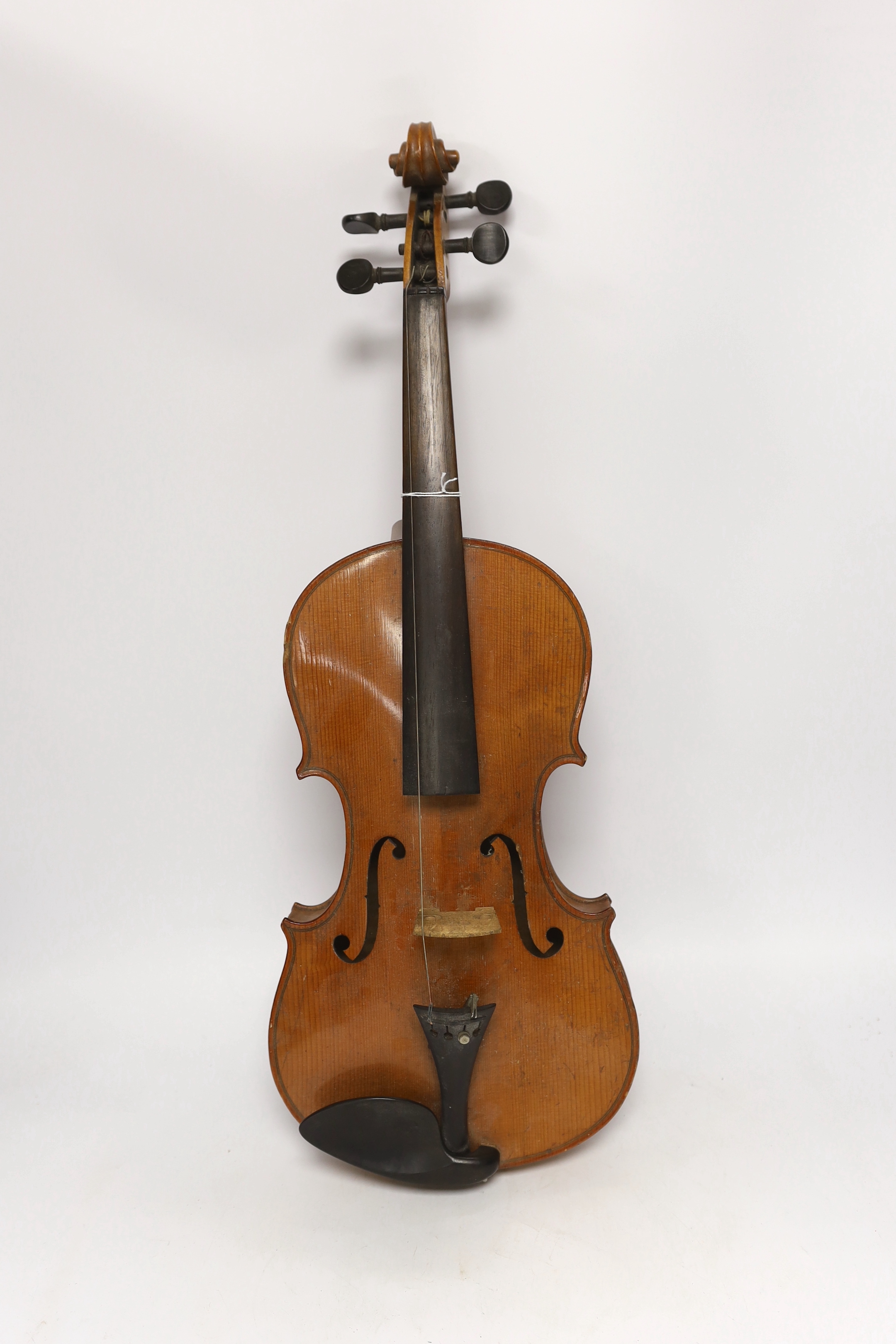 An early twentieth century violin, body 36cm